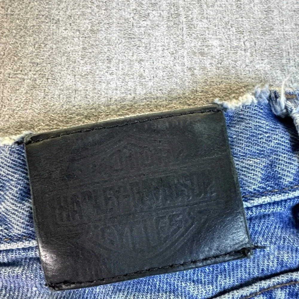 Harley-Davidson Jeans Mens Size 32x30 Relaxed Fit Straight Leg‎ Light Wash Denim